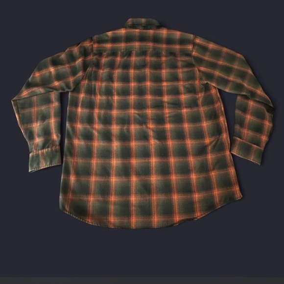 Dixxon The Evo Limited Edition Flannel Shirt 2XT Black/Orange Plaid - Picture 3 of 8